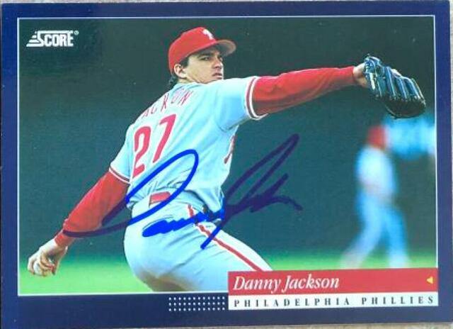 Danny Jackson Signed 1994 Score Baseball Card - Philadelphia Phillies - PastPros
