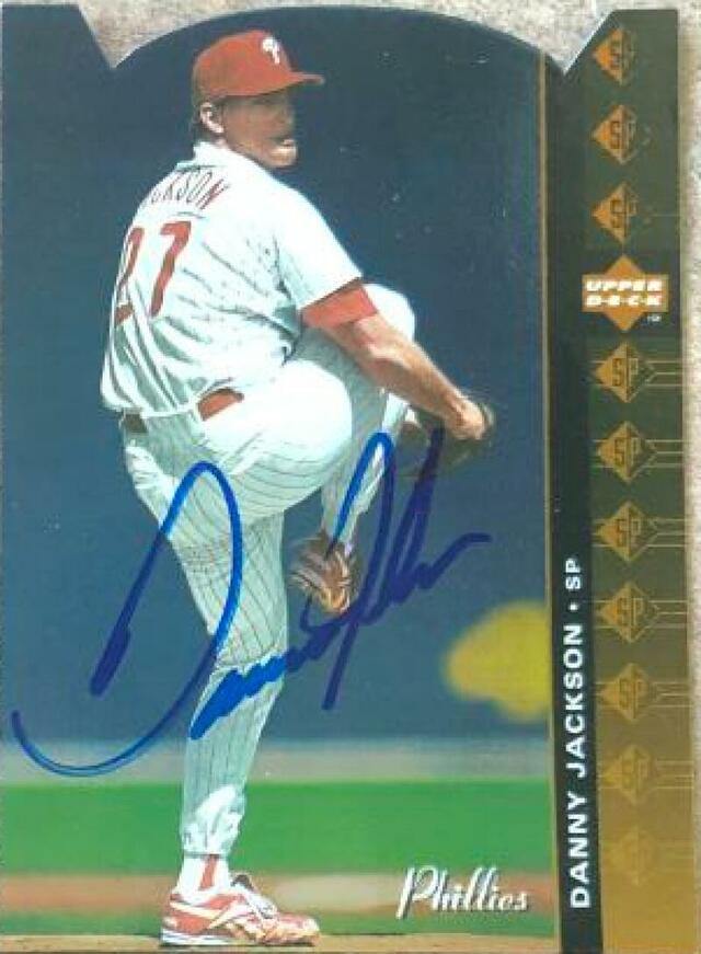 Danny Jackson Signed 1994 SP Die-Cut Baseball Card - Philadelphia Phillies - PastPros