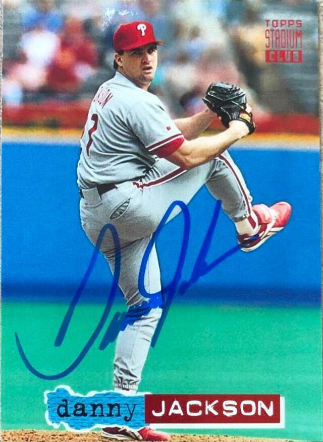 Danny Jackson Signed 1994 Stadium Club Baseball Card - Philadelphia Phillies - PastPros