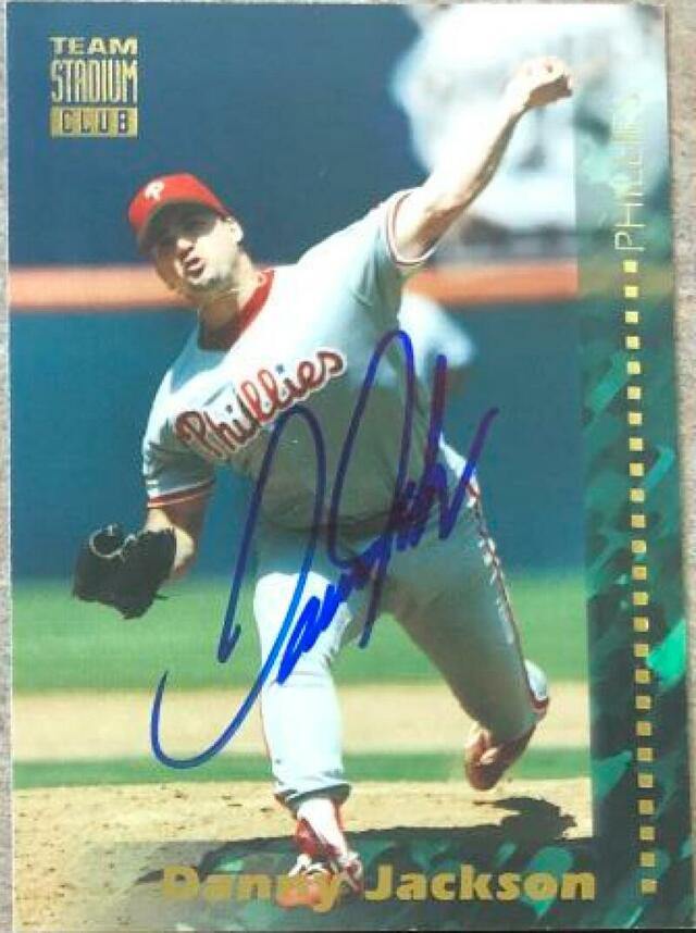 Danny Jackson Signed 1994 Stadium Club Team Baseball Card - Philadelphia Phillies - PastPros