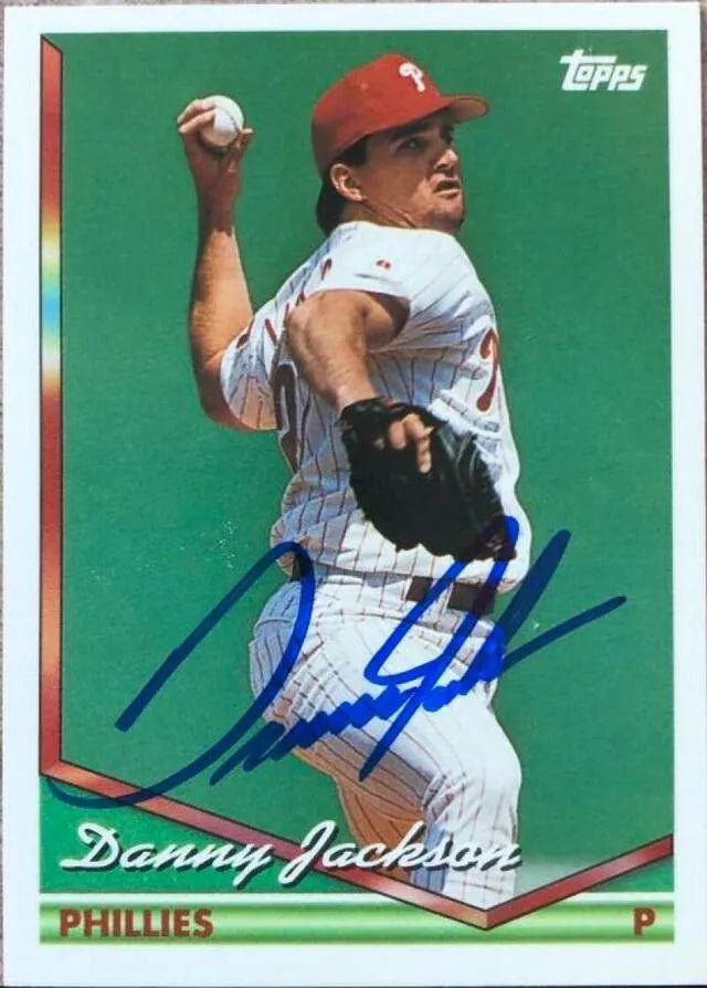 Danny Jackson Signed 1994 Topps Baseball Card - Philadelphia Phillies
