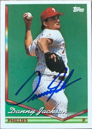 Danny Jackson Signed 1994 Topps Baseball Card - Philadelphia Phillies - PastPros