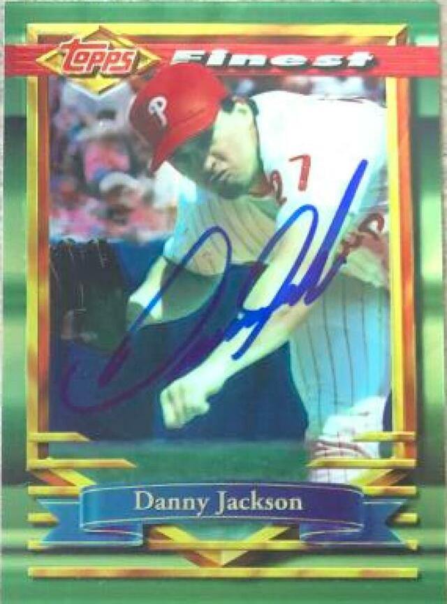 Danny Jackson Signed 1994 Topps Finest Baseball Card - Philadelphia Phillies - PastPros