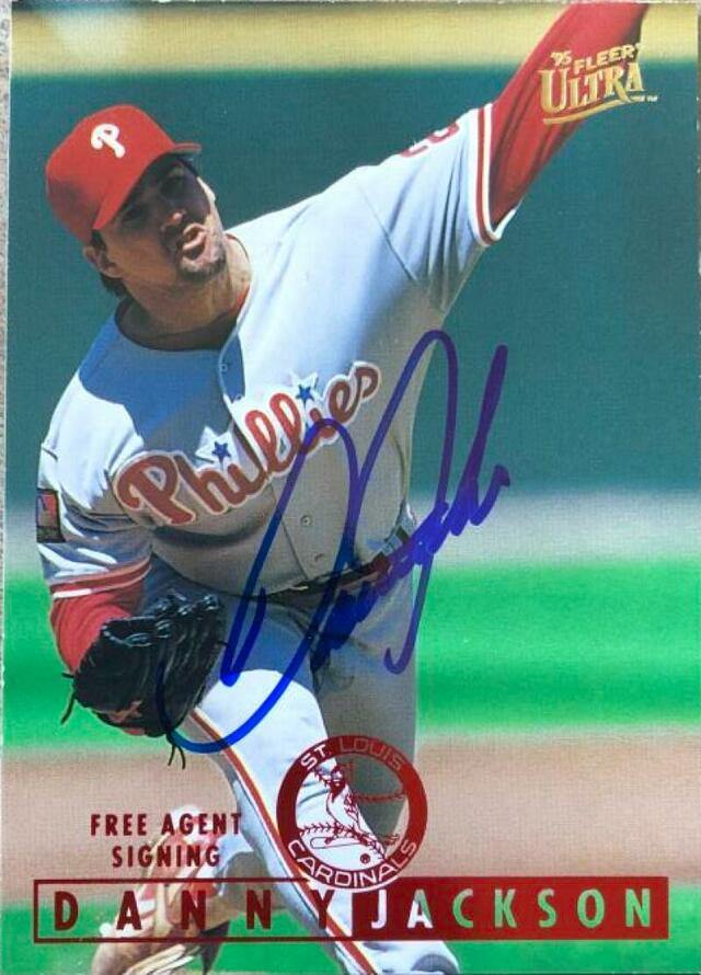 Danny Jackson Signed 1995 Fleer Ultra Baseball Card - Philadelphia Phillies - PastPros