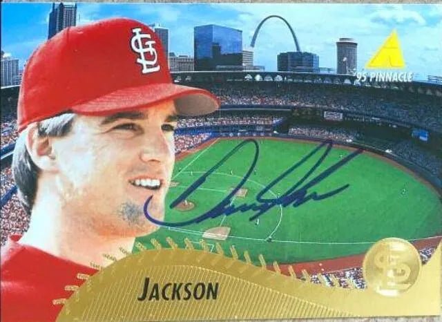 Danny Jackson Signed 1995 Pinnacle Baseball Card - St Louis Cardinals