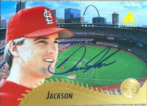 Danny Jackson Signed 1995 Pinnacle Baseball Card - St Louis Cardinals - PastPros