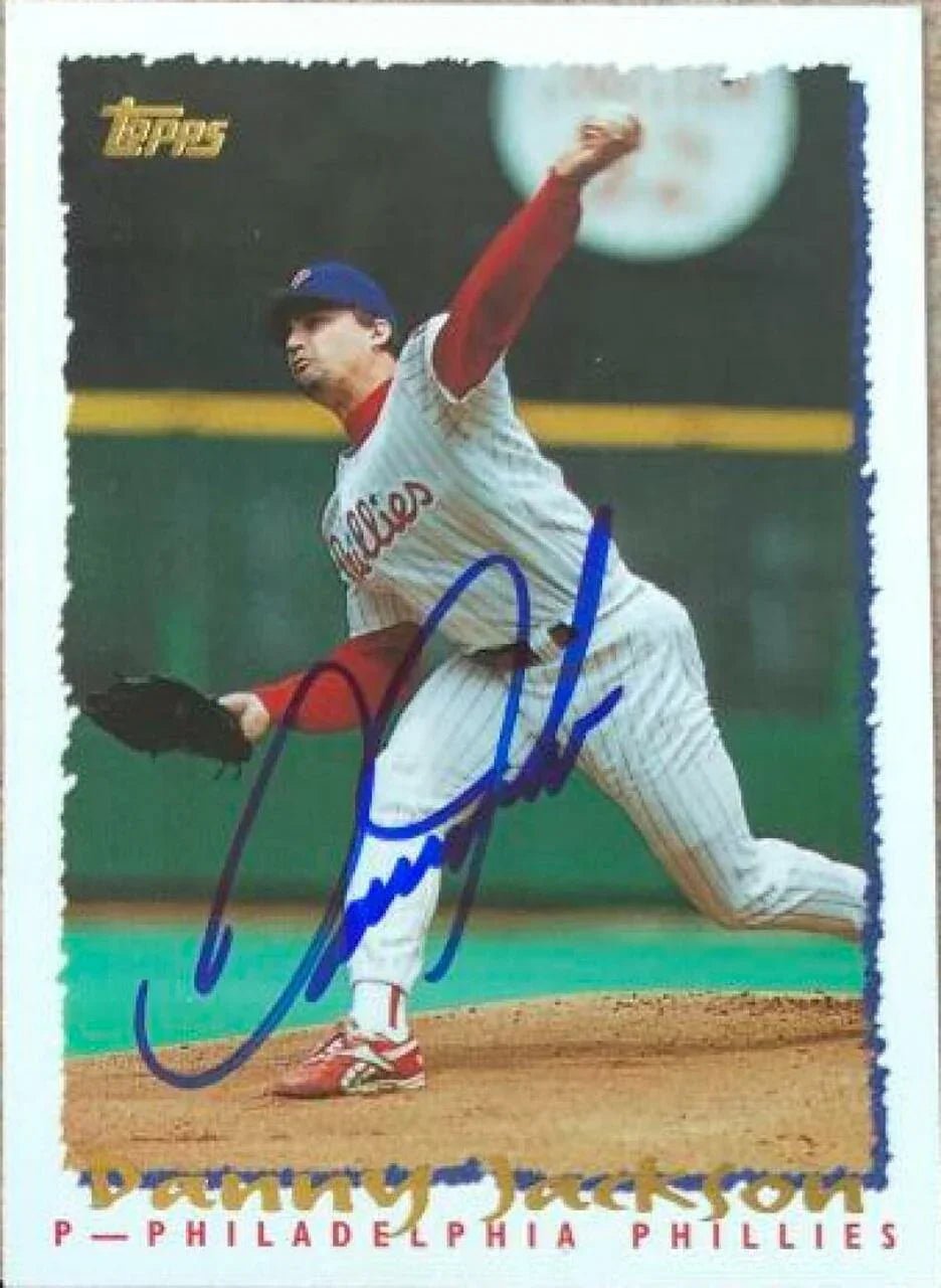 Danny Jackson Signed 1995 Topps Baseball Card - Philadelphia Phillies