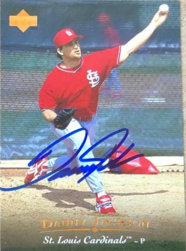 Danny Jackson Signed 1995 Upper Deck Baseball Card - St Louis Cardinals