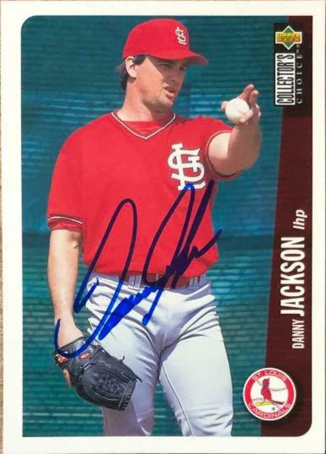 Danny Jackson Signed 1996 Collector's Choice Baseball Card - St Louis Cardinals
