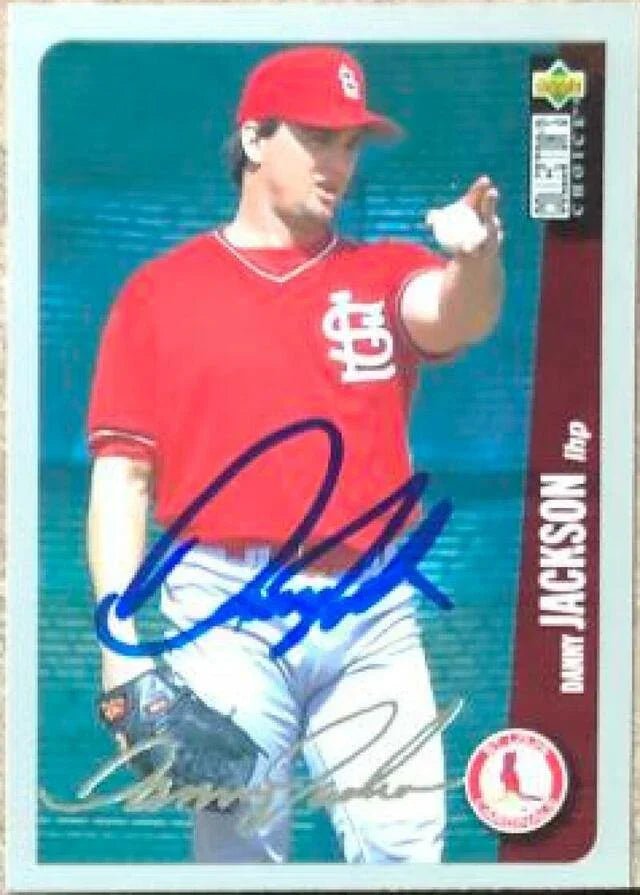 Danny Jackson Signed 1996 Collector's Choice Silver Signature Baseball Card - St Louis Cardinals