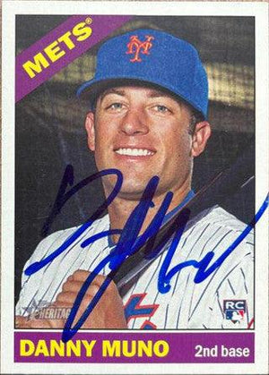 Danny Muno Signed 2015 Topps Heritage Baseball Card - New York Mets - PastPros