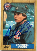 Darrell Evans Signed 1987 Topps Baseball Card - Detroit Tigers - PastPros