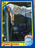 Darrin Fletcher Signed 1990 Score Baseball Card - Los Angeles Dodgers