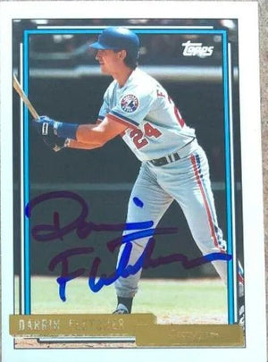 Darrin Fletcher Signed 1992 Topps Gold Baseball Card - Montreal Expos