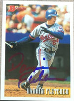 Darrin Fletcher Signed 1993 Bowman Baseball Card - Montreal Expos - PastPros