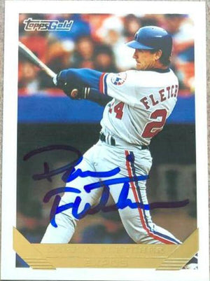 Darrin Fletcher Signed 1993 Topps Gold Baseball Card - Montreal Expos - PastPros