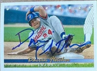 Darrin Fletcher Signed 1993 Upper Deck Baseball Card - Montreal Expos