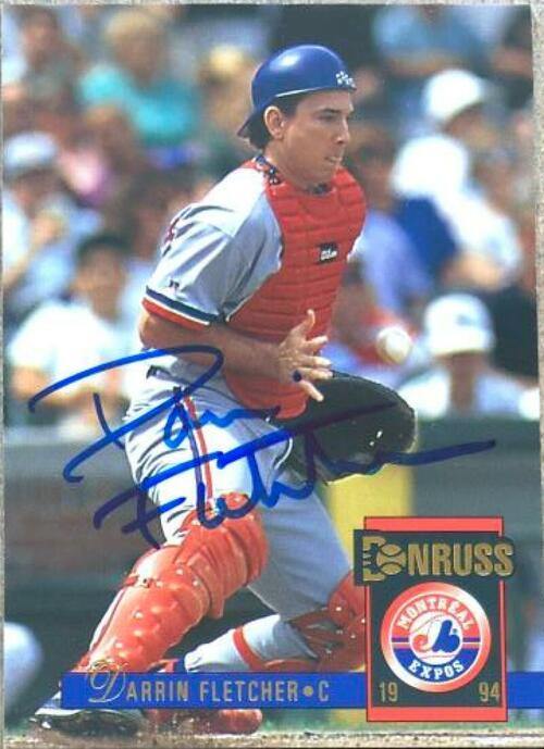 Darrin Fletcher Signed 1994 Donruss Baseball Card - Montreal Expos - PastPros