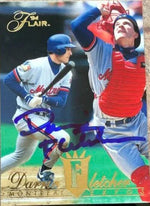 Darrin Fletcher Signed 1994 Flair Baseball Card - Montreal Expos