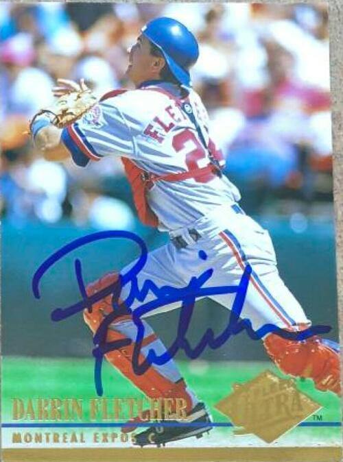 Darrin Fletcher Signed 1994 Fleer Ultra Baseball Card - Montreal Expos - PastPros