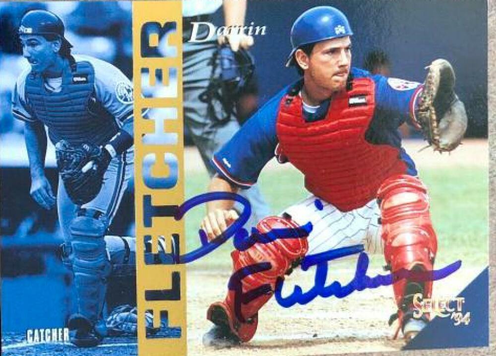 Darrin Fletcher Signed 1994 Score Select Baseball Card - Montreal Expos - PastPros