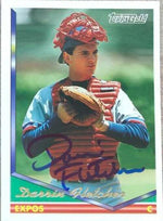 Darrin Fletcher Signed 1994 Topps Gold Baseball Card - Montreal Expos - PastPros