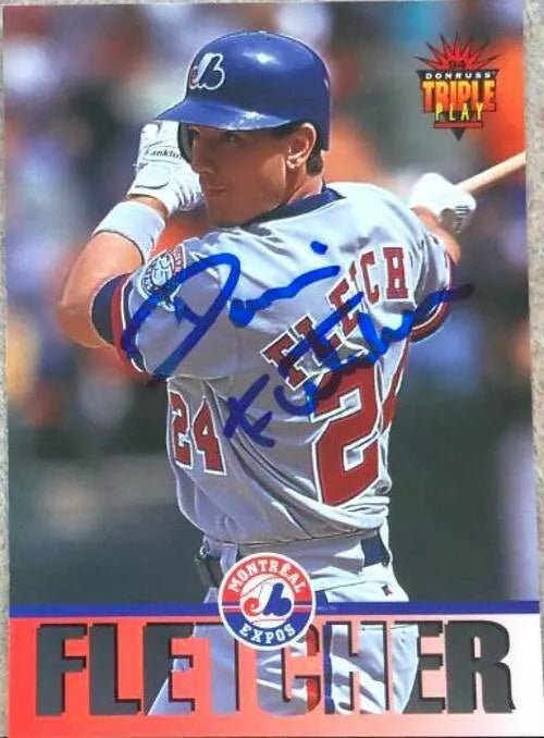 Darrin Fletcher Signed 1994 Triple Play Baseball Card - Montreal Expos
