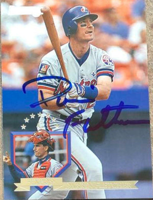 Darrin Fletcher Signed 1995 Donruss Baseball Card - Montreal Expos - PastPros