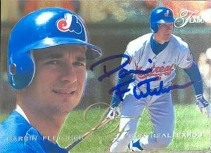 Darrin Fletcher Signed 1995 Flair Baseball Card - Montreal Expos