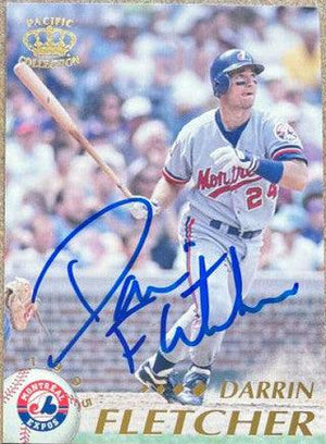 Darrin Fletcher Signed 1995 Pacific Baseball Card - Montreal Expos - PastPros