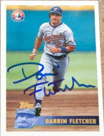 Darrin Fletcher Signed 1996 Topps Baseball Card - Montreal Expos - PastPros
