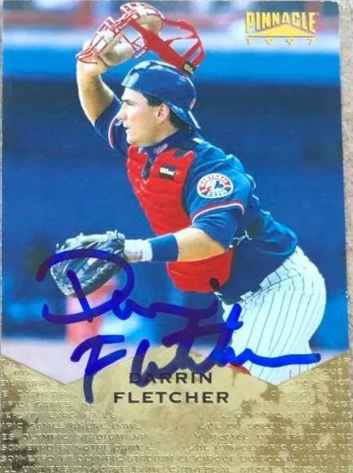 Darrin Fletcher Signed 1997 Pinnacle Baseball Card - Montreal Expos