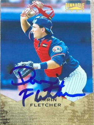 Darrin Fletcher Signed 1997 Pinnacle Baseball Card - Montreal Expos - PastPros