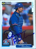 Darrin Fletcher Signed 1998 Collector's Choice Baseball Card - Toronto Blue Jays