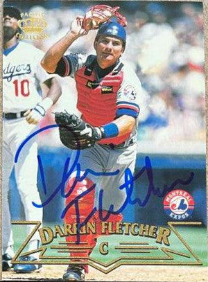 Darrin Fletcher Signed 1998 Pacific Baseball Card - Montreal Expos - PastPros