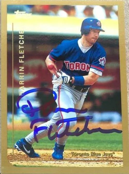 Darrin Fletcher Signed 1999 Topps Baseball Card - Toronto Blue Jays