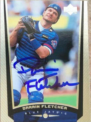 Darrin Fletcher Signed 1999 Upper Deck Baseball Card - Toronto Blue Jays - PastPros