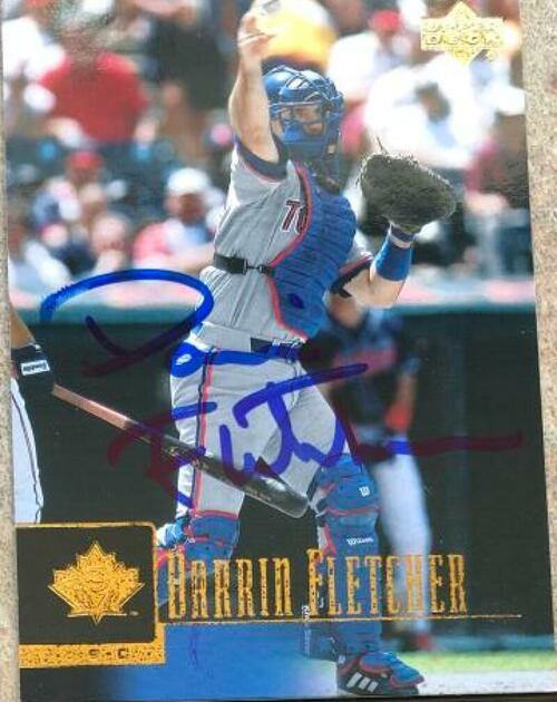 Darrin Fletcher Signed 2001 Upper Deck Baseball Card - Toronto Blue Jays - PastPros