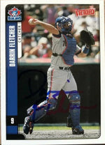 Darrin Fletcher Signed 2001 Upper Deck Victory Baseball Card - Toronto Blue Jays