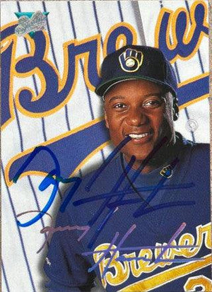 Darryl Hamilton Signed 1993 Studio Baseball Card - Milwaukee Brewers - PastPros