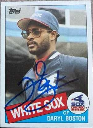 Daryl Boston Signed 1985 Topps Traded Baseball Card - Chicago White Sox - PastPros