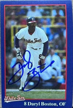Daryl Boston Signed 1987 Coke Baseball Card - Chicago White Sox