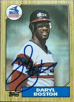 Daryl Boston Signed 1987 Topps Baseball Card - Chicago White Sox