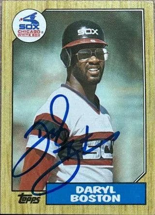 Daryl Boston Signed 1987 Topps Baseball Card - Chicago White Sox