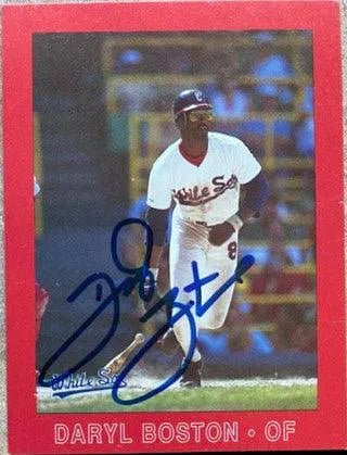 Daryl Boston Signed 1988 Coke Baseball Card - Chicago White Sox