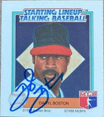 Daryl Boston Signed 1988 Starting Lineup Talking Baseball Card - Chicago White Sox