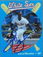 Daryl Boston Signed 1989 Coca-Cola Baseball Card - Chicago White Sox