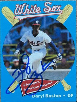 Daryl Boston Signed 1989 Coke Baseball Card - Chicago White Sox - PastPros