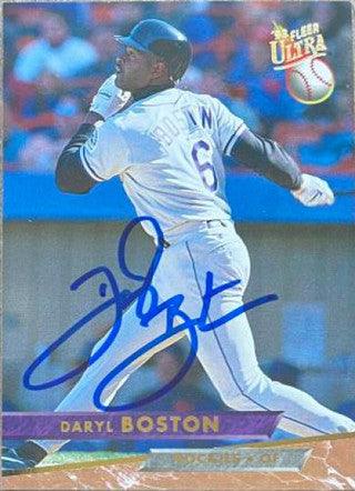 Daryl Boston Signed 1993 Fleer Ultra Baseball Card - Colorado Rockies - PastPros