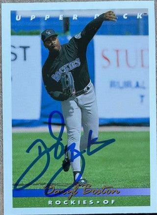 Daryl Boston Signed 1993 Upper Deck Baseball Card - Colorado Rockies - PastPros
